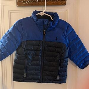 Ralph Lauren Polo Kids Blue and Navy Puffer Jacket